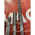 Hot Feed Gummischnecke und Zylinder für Extrudermaschine Zhoushan Hersteller 55 65 75 85 90 COLMONOY Stellite BIMETALLIC KMD90/26